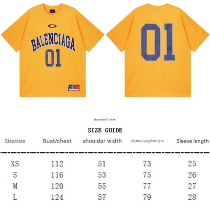 BALENCIAGA BASKETBALL OVERSIZED T-SHIRT IN YELLOW