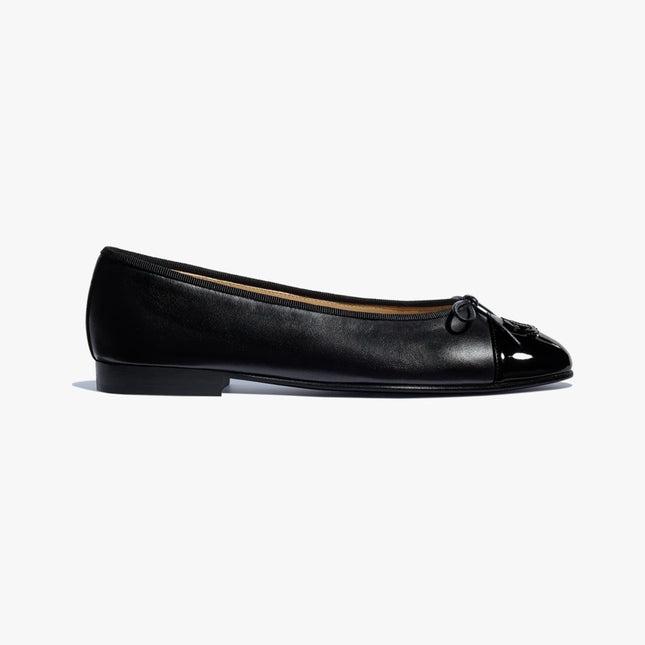 BALLET FLATS BLACK LAMBSKIN 232565