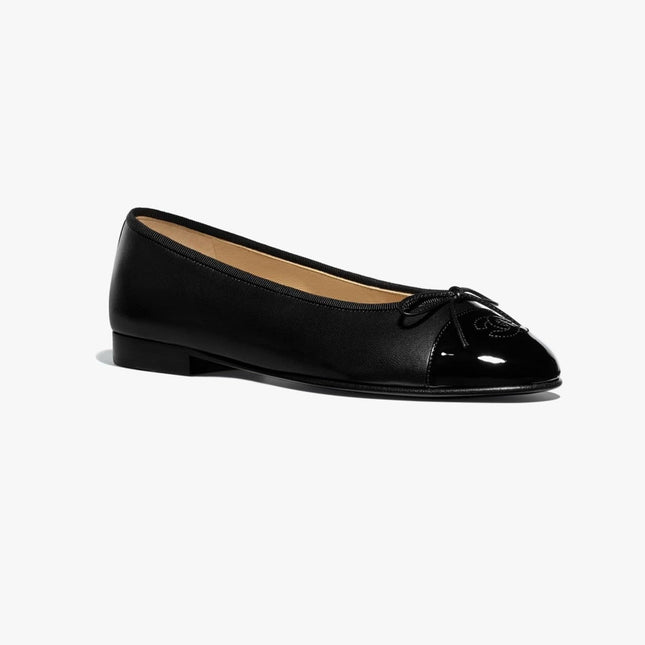 BALLET FLATS BLACK LAMBSKIN 232565
