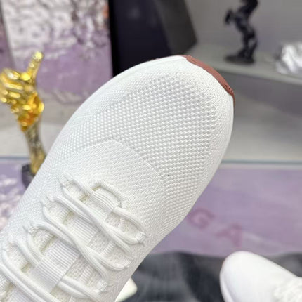 CHRISTIAN LOUBOUTIN 26S SNEAKER IN WHITE KNIT FABRIC