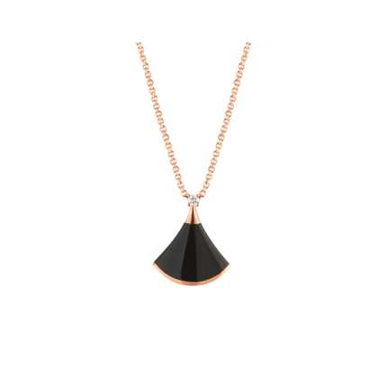 DREAM NECKLACE ONYX 1 DIAMOND