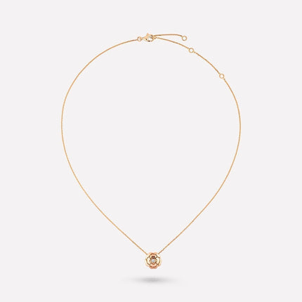 EXTRAIT DE CAMELIA NECKLACE PINK GOLD DIAMOND