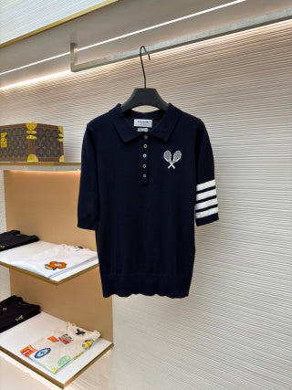 THOM 26S SHORT-SLEEVED KNIT POLO SHIRT STYLE 177