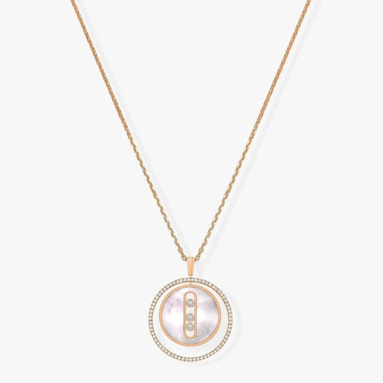 LUCKY MOVE MM NACRE BLANCHE DIAMOND NECKLACE