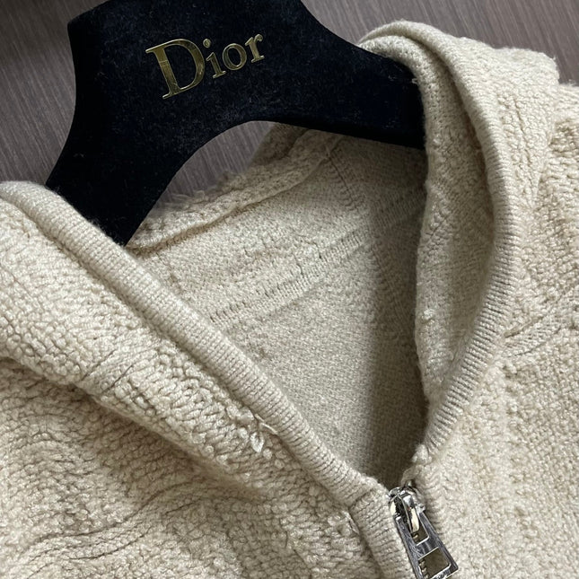 DIOR 26S KNITTED HOODED SWEATER 1007