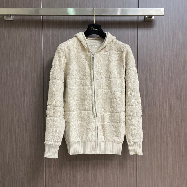 DIOR 26S KNITTED HOODED SWEATER 1007
