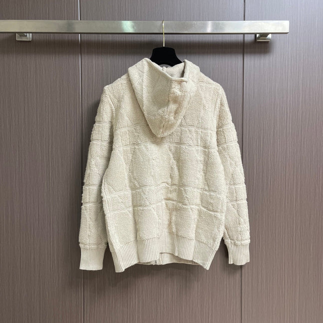 DIOR 26S KNITTED HOODED SWEATER 1007