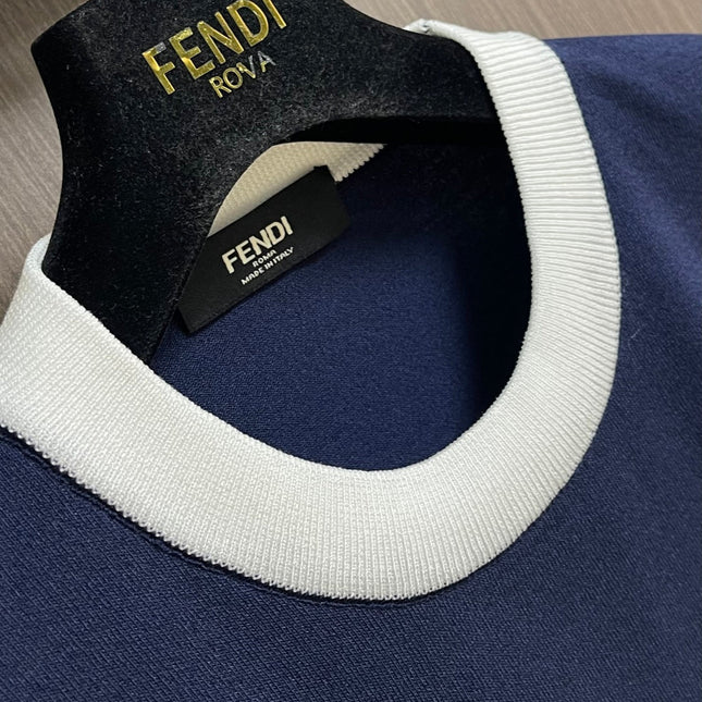 FENDI 26S SHORT-SLEEVE KNIT TOP 439