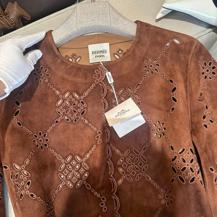 HERMES 26S SUEDE JACKET 790