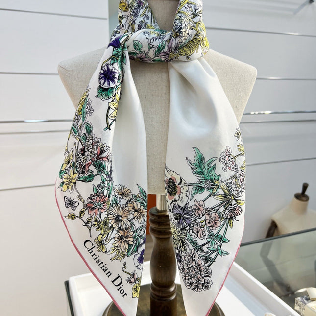 DIOR 26S SCARF 90CM IN SILK 293853