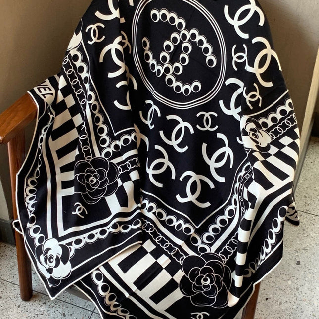 CHANEL 26S SCARF 135 IN CASHMERE AND SILK 306116