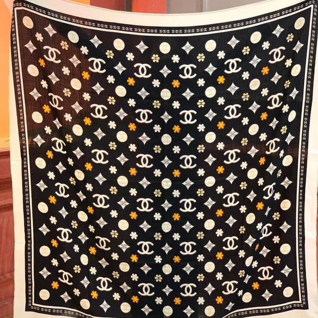 CHANEL 26S SCARF 140 IN CASHMERE AND SILK 306120