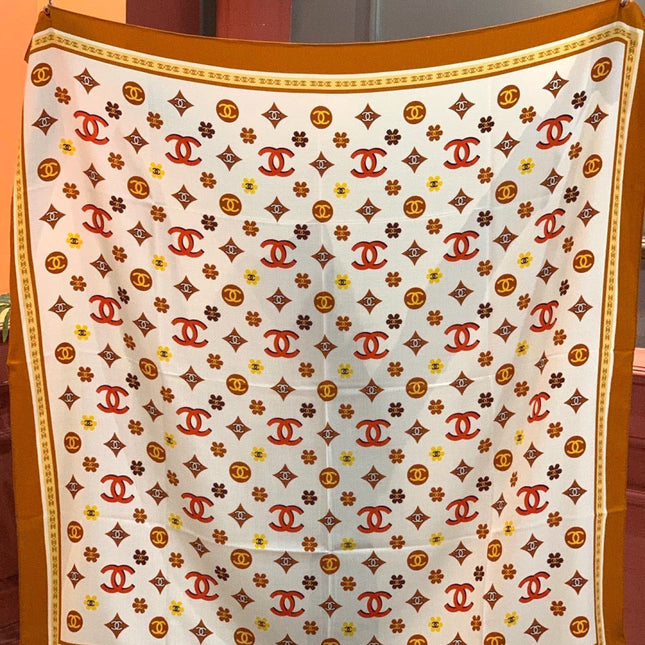 CHANEL 26S SCARF 140 IN CASHMERE AND SILK 306121