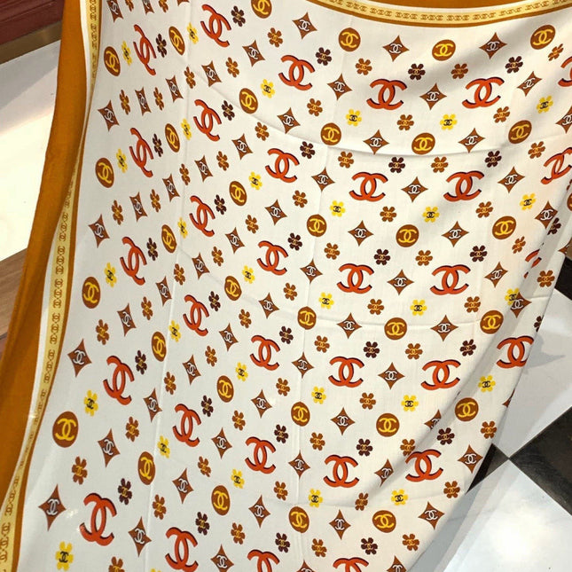 CHANEL 26S SCARF 140 IN CASHMERE AND SILK 306121