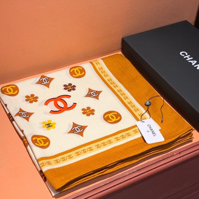 CHANEL 26S SCARF 140 IN CASHMERE AND SILK 306121