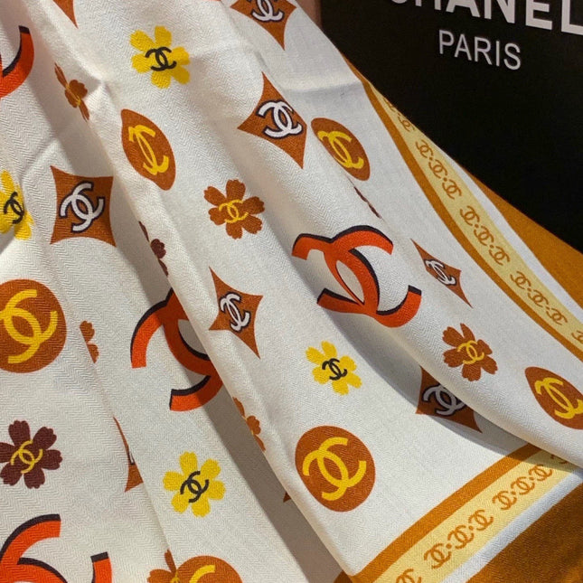 CHANEL 26S SCARF 140 IN CASHMERE AND SILK 306121