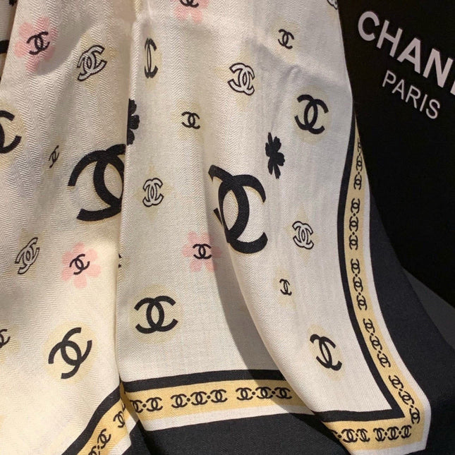CHANEL 26S SCARF 140 IN CASHMERE AND SILK 306122
