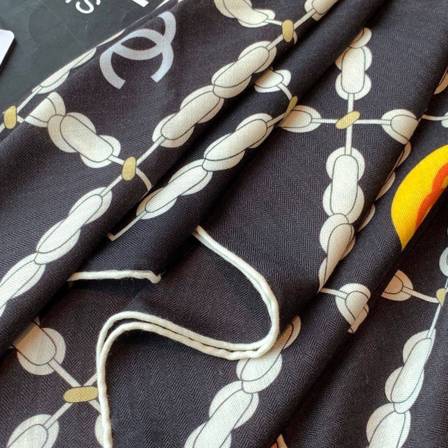 CHANEL 26S SCARF 135 IN CASHMERE AND SILK 306126