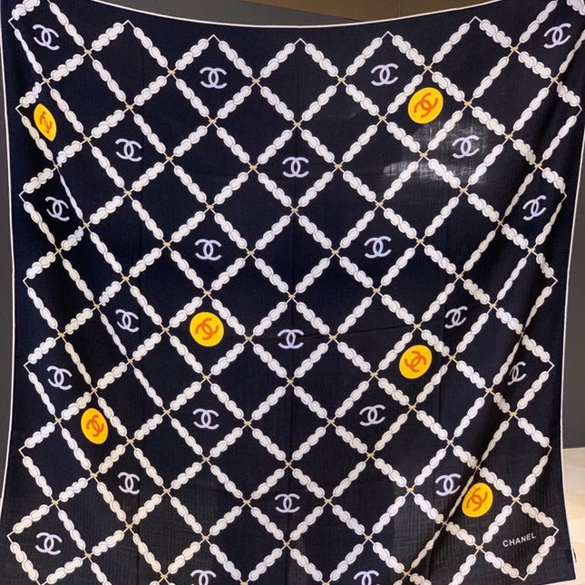 CHANEL 26S SCARF 135 IN CASHMERE AND SILK 306126