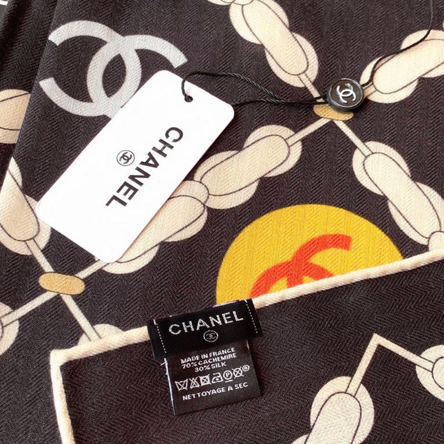 CHANEL 26S SCARF 135 IN CASHMERE AND SILK 306126
