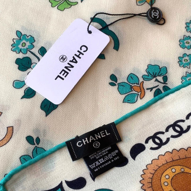 CHANEL 26S SCARF 135 IN CASHMERE AND SILK 306128