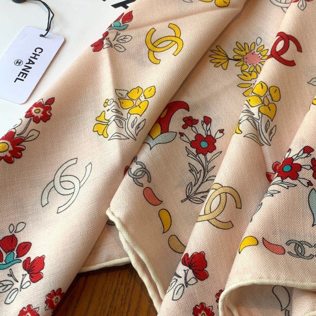 CHANEL 26S SCARF 135 IN CASHMERE AND SILK 306129