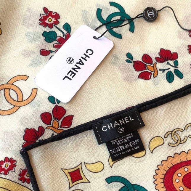 CHANEL 26S SCARF 135 IN CASHMERE AND SILK 306130