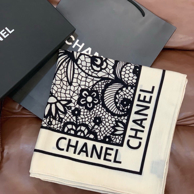 CHANEL 26S SCARF 135 IN CASHMERE AND SILK 306134