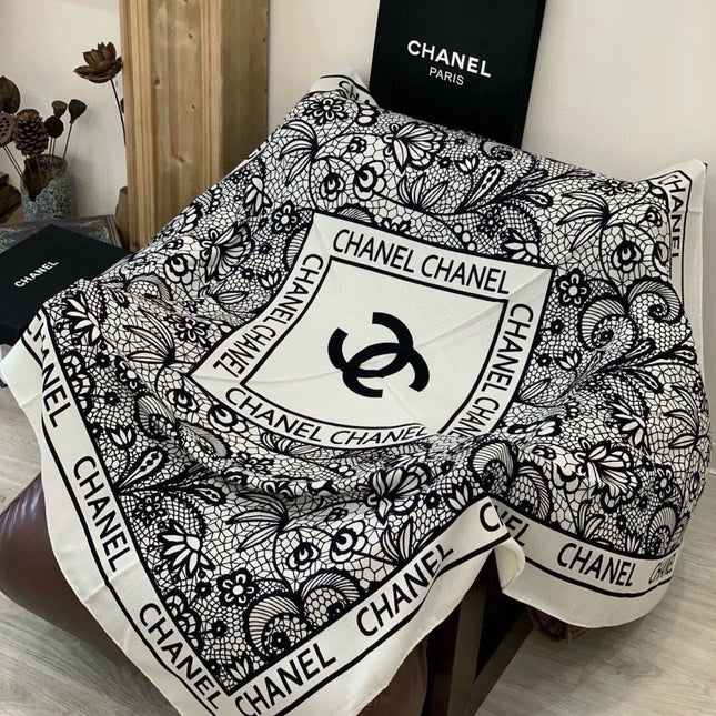 CHANEL 26S SCARF 135 IN CASHMERE AND SILK 306134