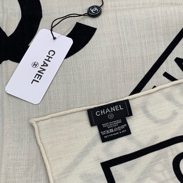 CHANEL 26S SCARF 135 IN CASHMERE AND SILK 306134