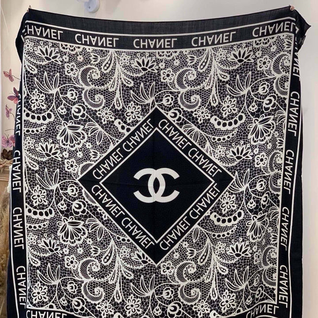 CHANEL 26S SCARF 135 IN CASHMERE AND SILK 306135