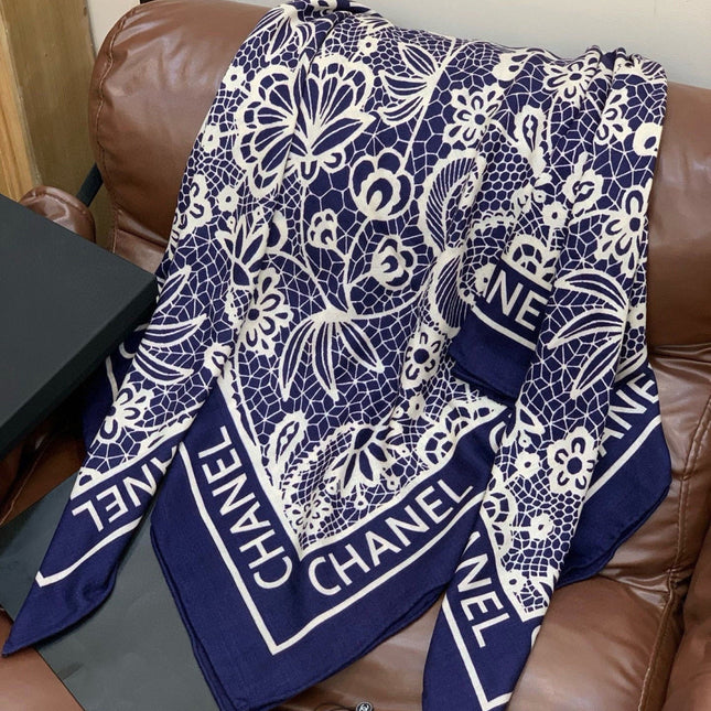 CHANEL 26S SCARF 135 IN CASHMERE AND SILK 306138