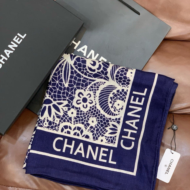 CHANEL 26S SCARF 135 IN CASHMERE AND SILK 306138
