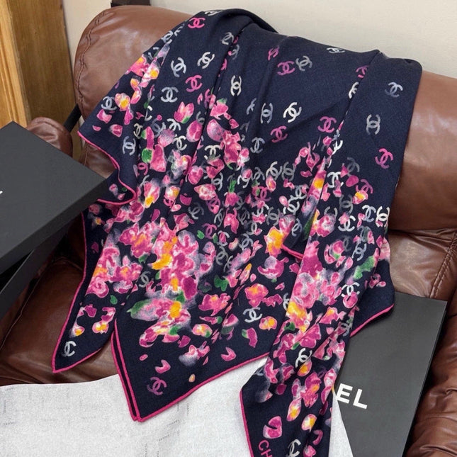 CHANEL 26S SCARF 135 IN CASHMERE AND SILK 307250