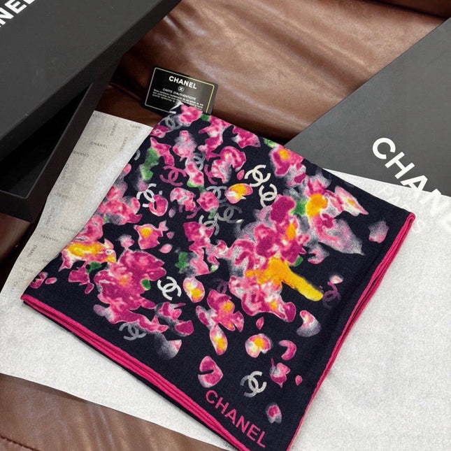 CHANEL 26S SCARF 135 IN CASHMERE AND SILK 307250