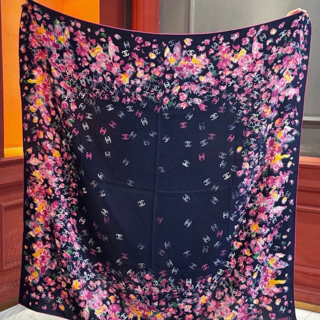 CHANEL 26S SCARF 135 IN CASHMERE AND SILK 307250