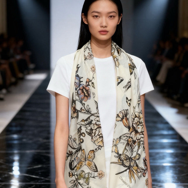 DIOR 26S SCARF 135CM IN CASHMERE SILK 309304