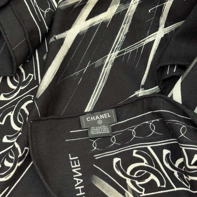 CHANEL 26S SCARF 135 IN CASHMERE AND SILK 309306