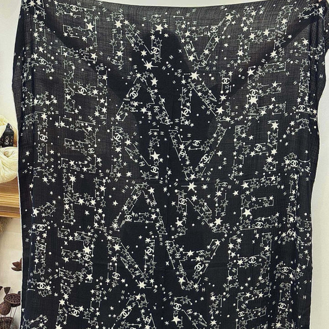 CHANEL 26S SCARF 135 IN CASHMERE AND SILK 309310