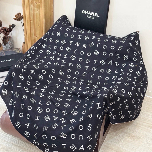 CHANEL 26S SCARF 135 IN CASHMERE AND SILK 309323