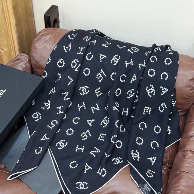 CHANEL 26S SCARF 135 IN CASHMERE AND SILK 309323