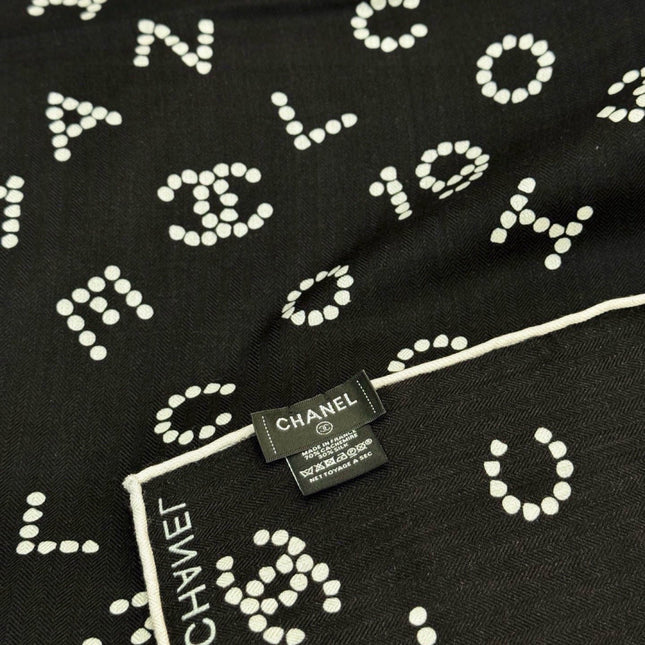 CHANEL 26S SCARF 135 IN CASHMERE AND SILK 309323