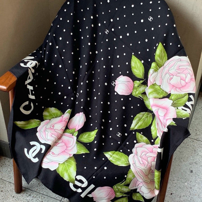 CHANEL 26S SCARF 140 IN CASHMERE AND SILK 309336