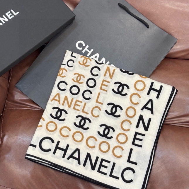 CHANEL 26S SCARF 135 IN CASHMERE AND SILK 309350