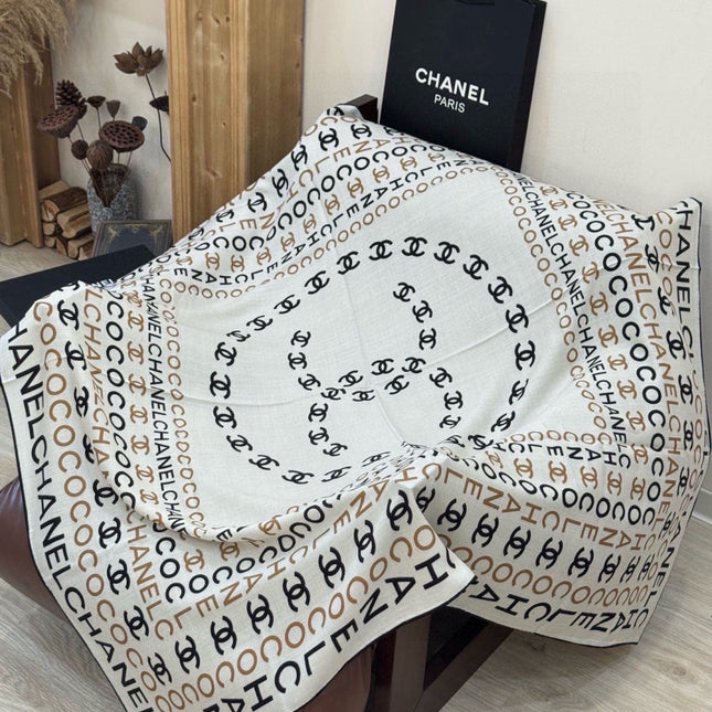 CHANEL 26S SCARF 135 IN CASHMERE AND SILK 309350