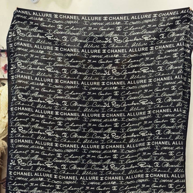 CHANEL 26S SCARF 135 IN CASHMERE AND SILK 309362