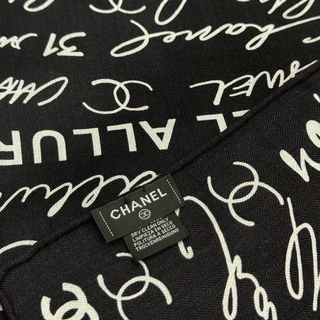 CHANEL 26S SCARF 135 IN CASHMERE AND SILK 309362