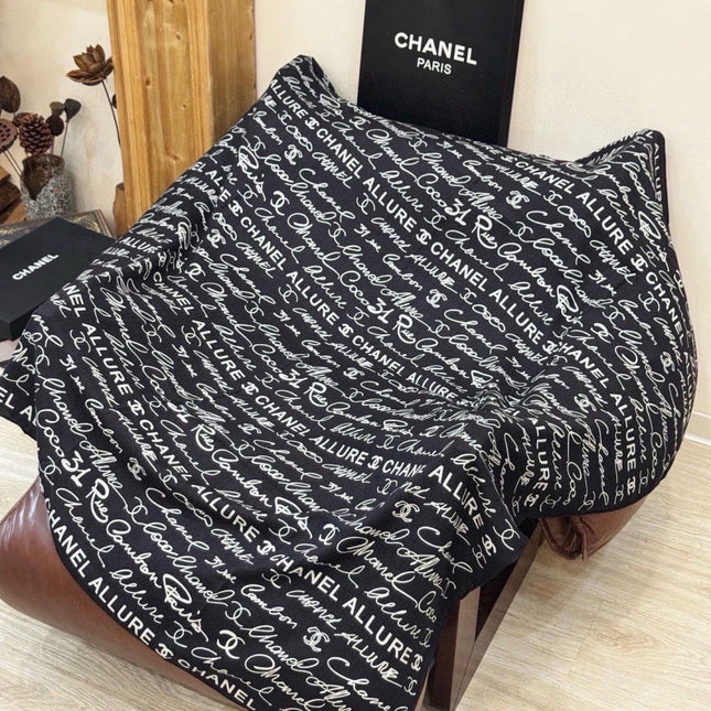 CHANEL 26S SCARF 135 IN CASHMERE AND SILK 309362
