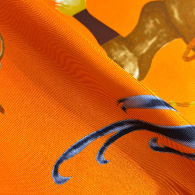 HERMES 26S PRINTED SQUARE SCARF 88 IN SILK 309923