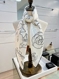 CHANEL 26S SCARF 90 IN SILK 309928